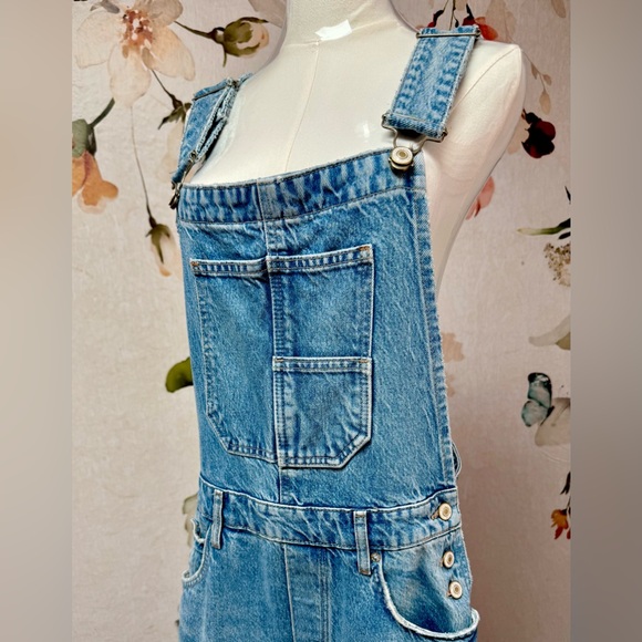 Free People Good Luck Barrel Overalls - Picture 3 of 7